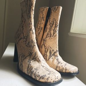 Snake skin M.C. & Power booties/boots
